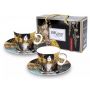 Komplet dwóch filiżanek Carmani 125ml espresso ze spodkami - G. Klimt, Judyta - 4